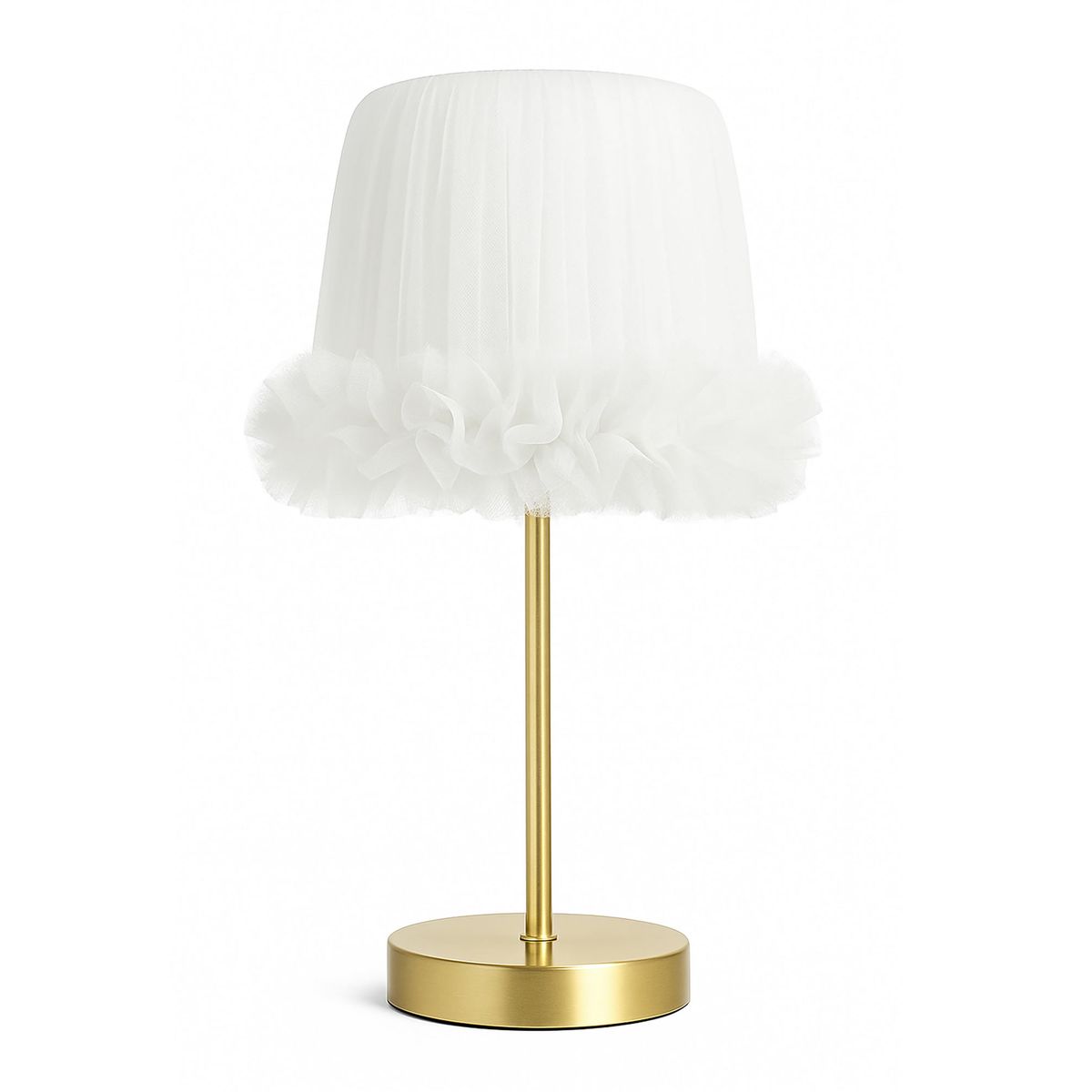 DECORACION CREATIVA - Lampara Velador  Linea Cisne Blanco - Base Dorada (Infantil - Juvenil)