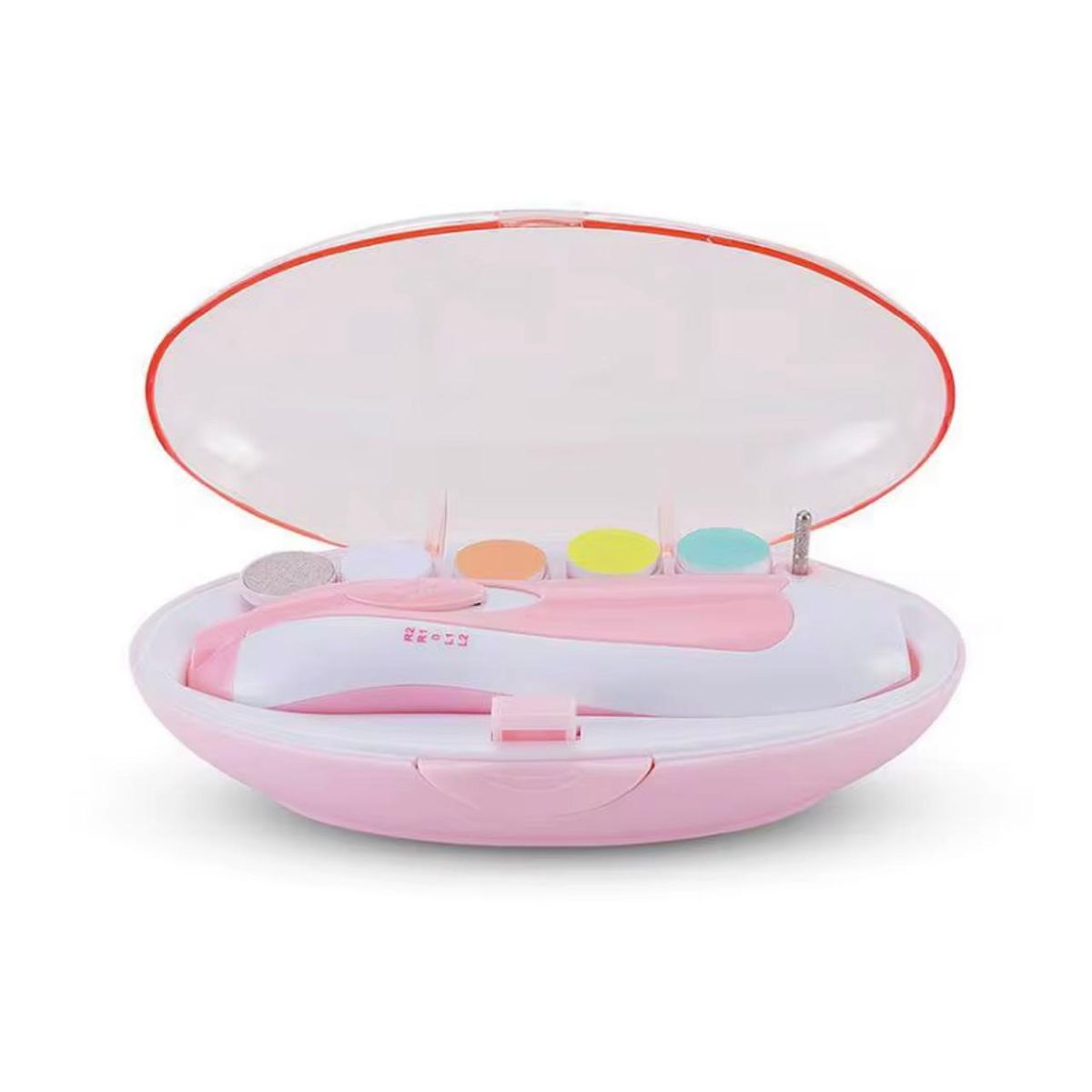 GENERICO - Lima Eléctrica cortaúñas para bebés Rosado con repuesto