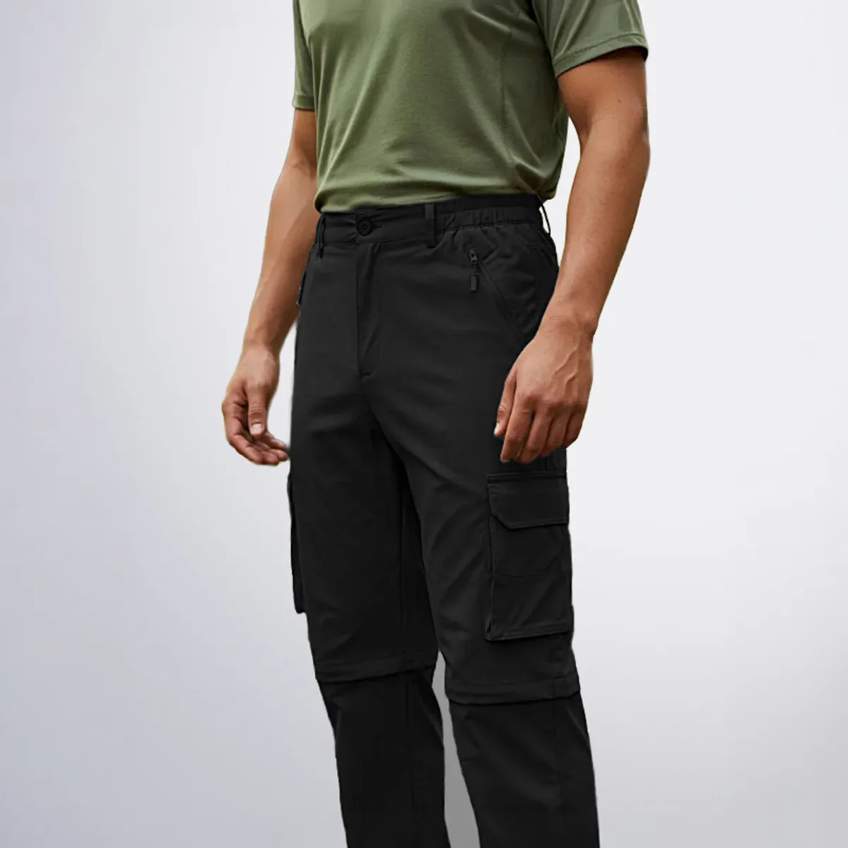 AGW - Pantalón Táctico Trekking Cargo Desmontable Secado Rápido Cortavientos