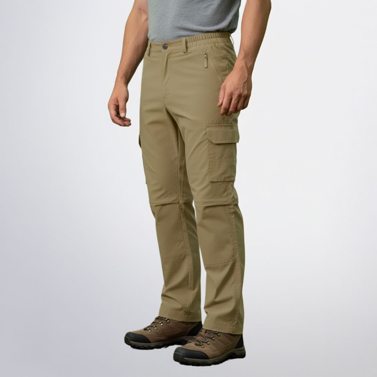 AGW - Pantalón Táctico Trekking Cargo Desmontable Secado Rápido Cortavientos