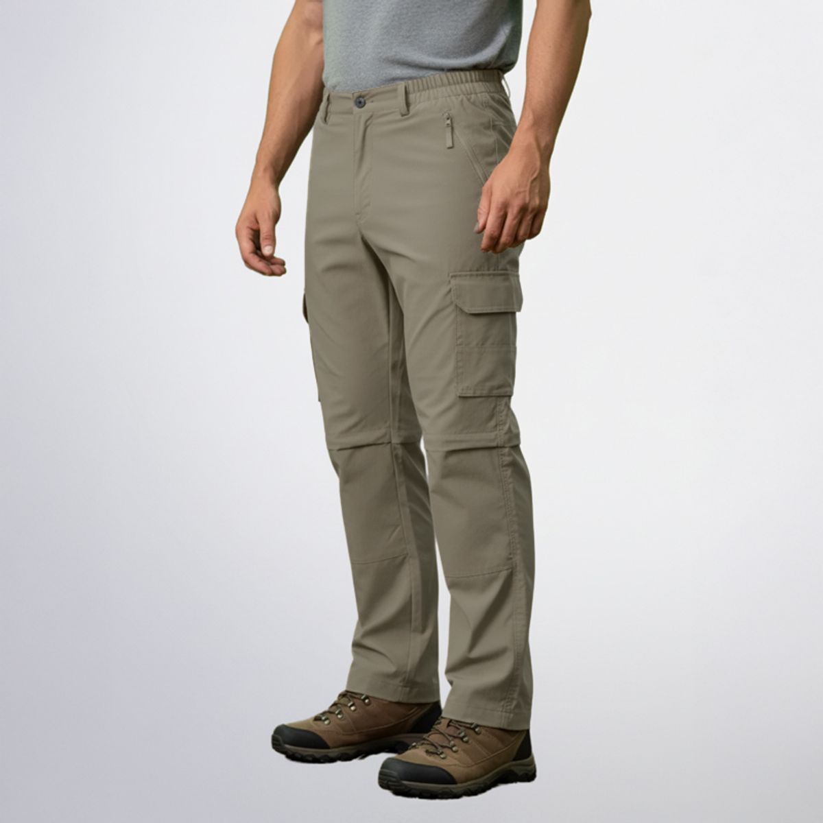 AGW - Pantalón Táctico Trekking Cargo Desmontable Secado Rápido Cortavientos