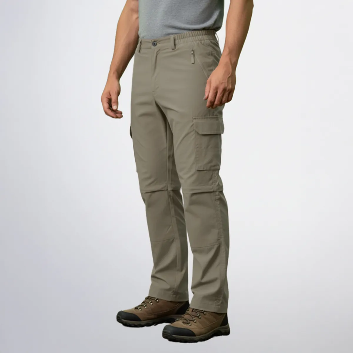 AGW - Pantalón Táctico Trekking Cargo Desmontable Secado Rápido Cortavientos
