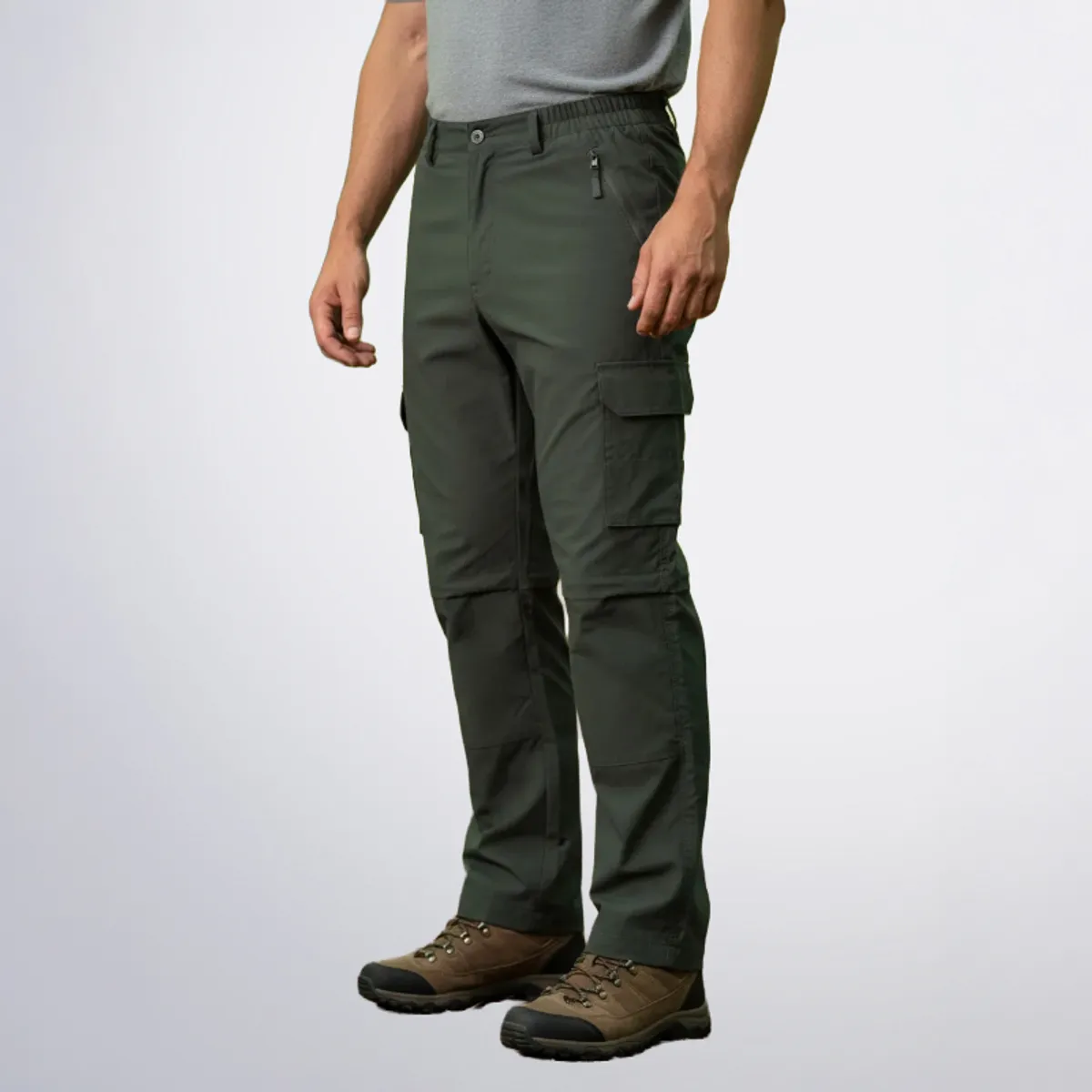 AGW - Pantalón Táctico Trekking Cargo Desmontable Secado Rápido Cortavientos