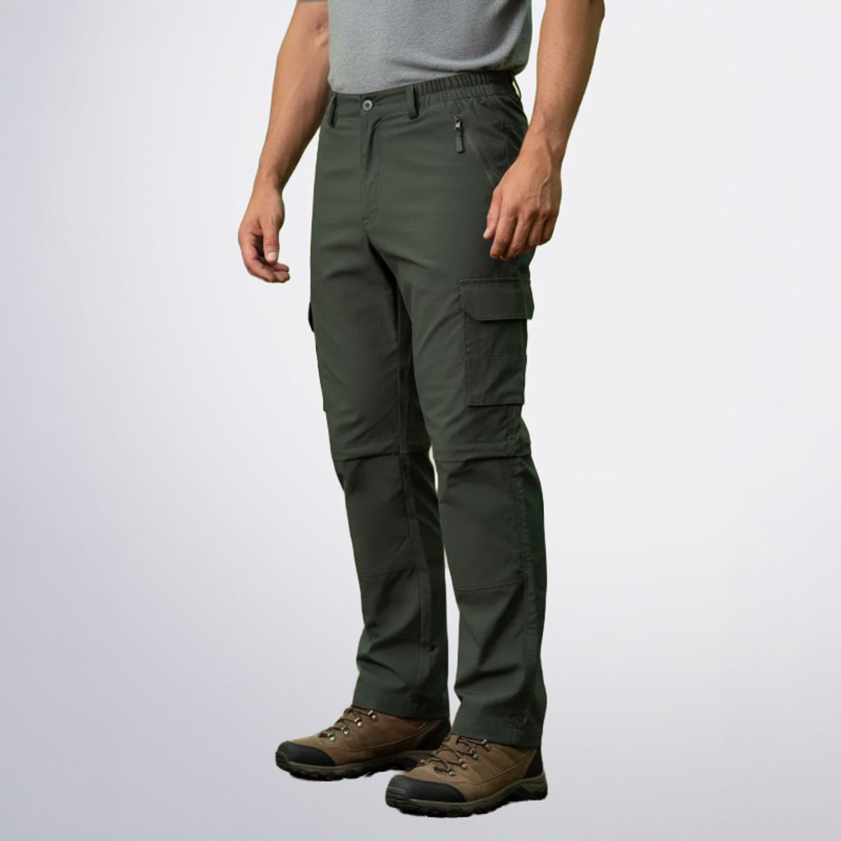 AGW - Pantalón Táctico Trekking Cargo Desmontable Secado Rápido Cortavientos