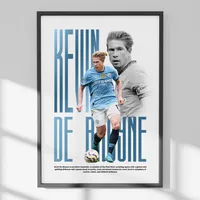 Cuadro De Kevin De Bruyne Futbol + Marco