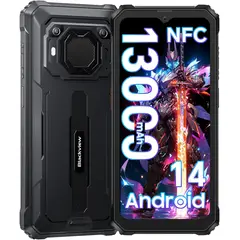 BLACKVIEW - BV6200 pro Celular 12GB+128GB 13000mAh Smartphone-Negro