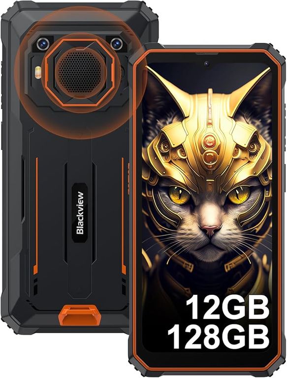 BV6200 pro Celular 12GB+128GB 13000mAh Smartphone-Naranja