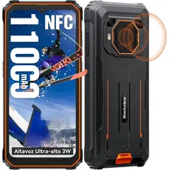 BLACKVIEW - BV6200 Plus Celular 24GB+128GB 11000mAh Smartphone-Naranja