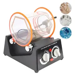 MUNDO MAGIA - Máquina Pulidora De Joyas Con Tambor Giratorio, Capacidad 3 Negro