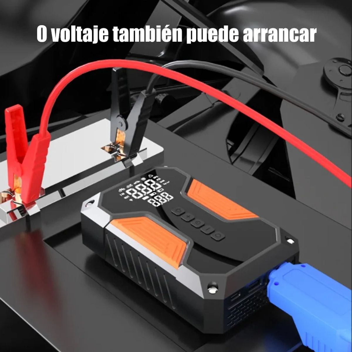 MUNDO MAGIA - Partidor De Batería 12v 800a Con Compresor De Aire Portátil