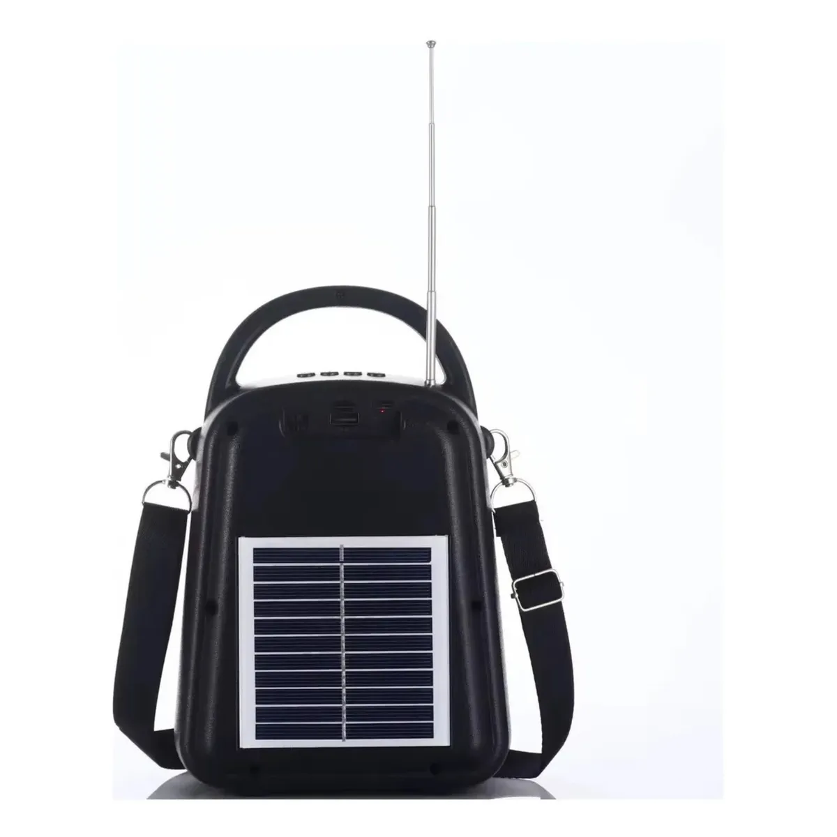 GENERICO - Parlante Ai-f06 Portátil Con Sonido Potente y Carga Solar Color Negro