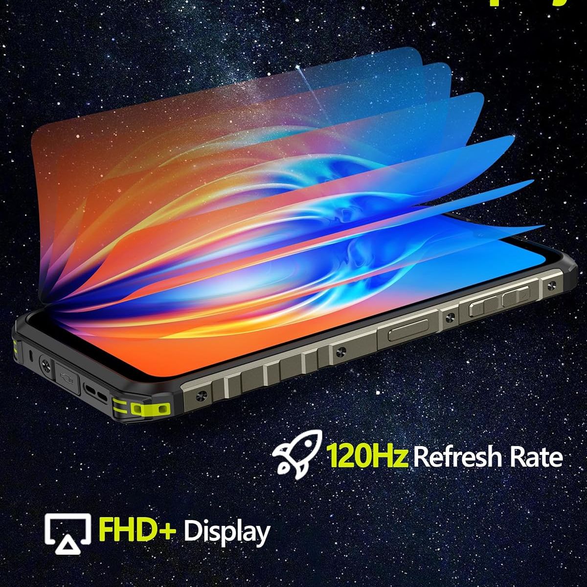 ULEFONE - Ulefone Armor 22 Celular 16GB+128GB-Negro