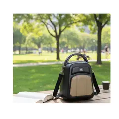 GENERICO - Parlante Ai-f06 Portátil Con Sonido Potente y Carga Solar Color Dorado