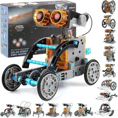 MUNDO MAGIA - Kit De Construcción De Robot Stem Solar Didáctico 29 En 1