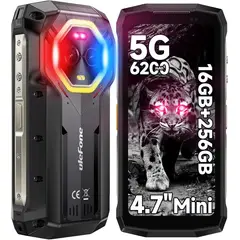 ULEFONE - Armor Mini 20 Pro 5G Celular 16GB+256GB Smartphone-Negro