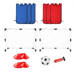 GENERICO - Set Futbol Niños 2 Arcos 6 Chalecos 6 Conos Balon Y Bombin