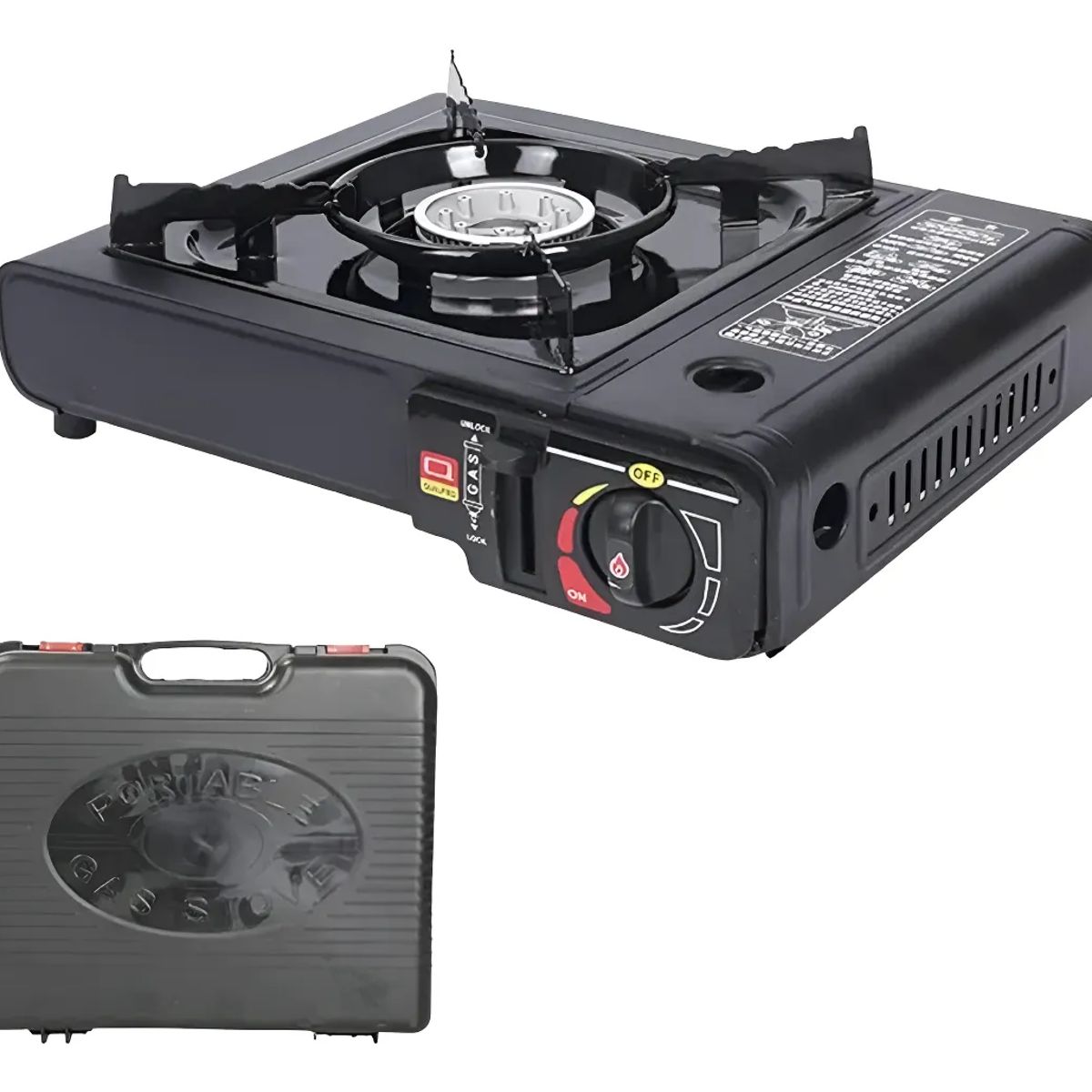 MOVI - COCINILLA CAMPING CON MALETA PARA GAS Y GAS BUTANO