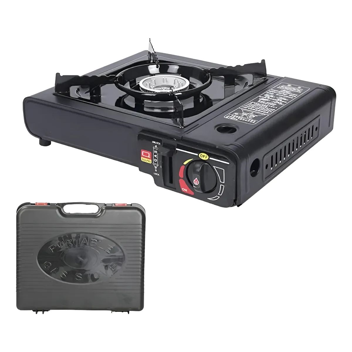 MOVI - COCINILLA CAMPING CON MALETA PARA GAS Y GAS BUTANO