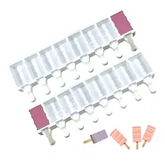 PASTELERIUSCL - X2 Moldes De Silicona Para Helados Molde Paletas Helado 446
