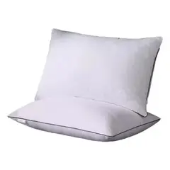OKAY - Pack De 2 Almohadas Relleno Brodado Colores Variados