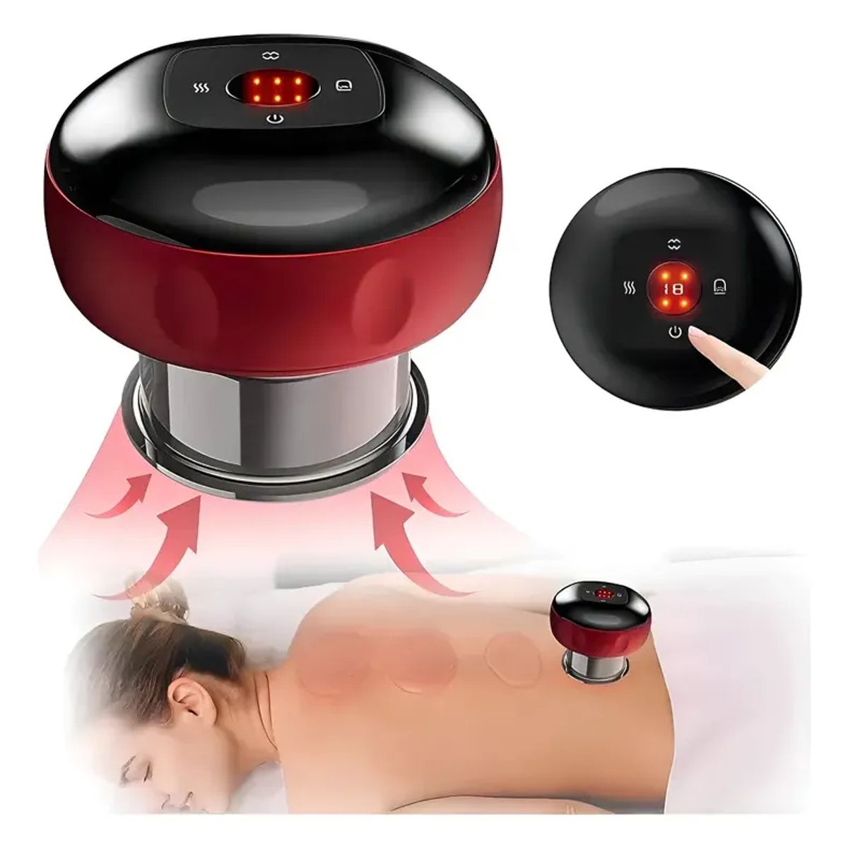 MOVI - VENTOSA ELETRICA ALIVIO DOLORES ANTICELULITIS CON MASAJE Y VIBRACION