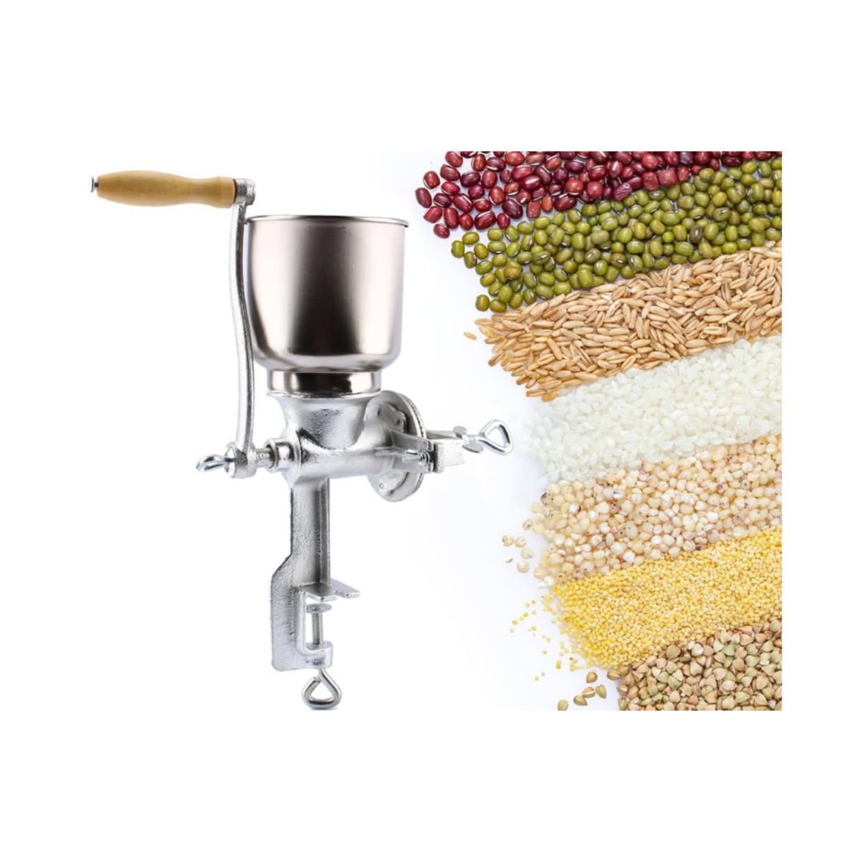 GENERICO - Molino Moledor Manual Choclo Maiz Cafe Granos Maní Cereal