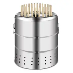 GENERICO - Parilla Asador Portatil Plegable De Acero Inoxidable