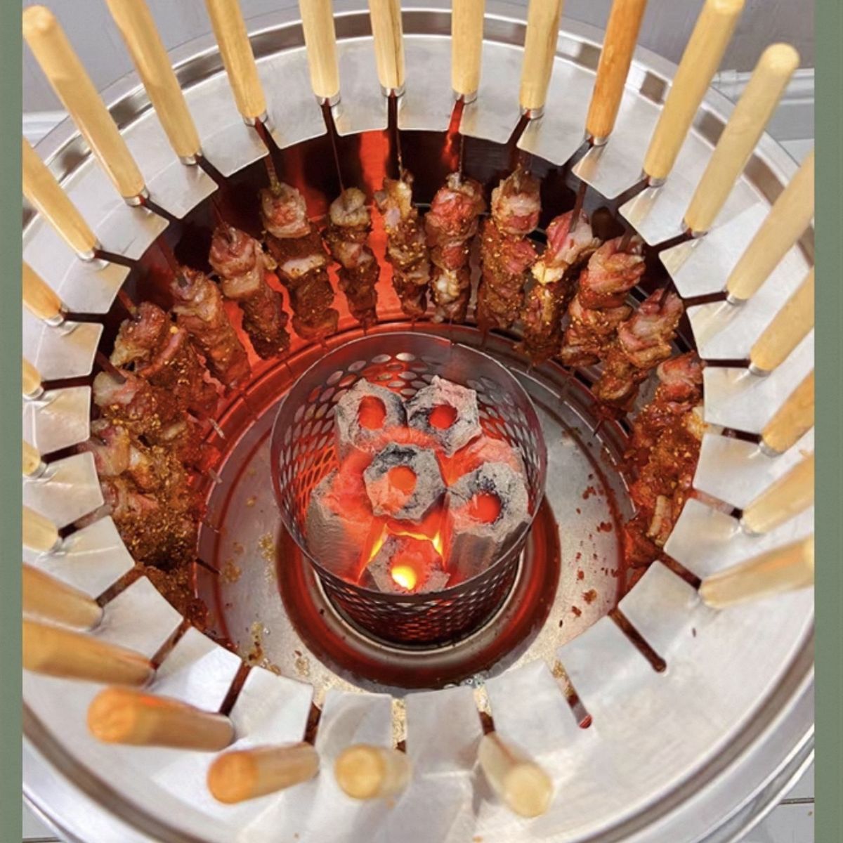 GENERICO - Parilla Asador Portatil Plegable De Acero Inoxidable