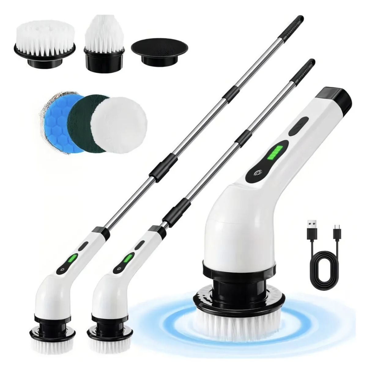 Cepillo Limpieza Eléctrico Inalámbrico Para Hogar 7 En 1 Blanco, marca GENERICO - Foto Principal