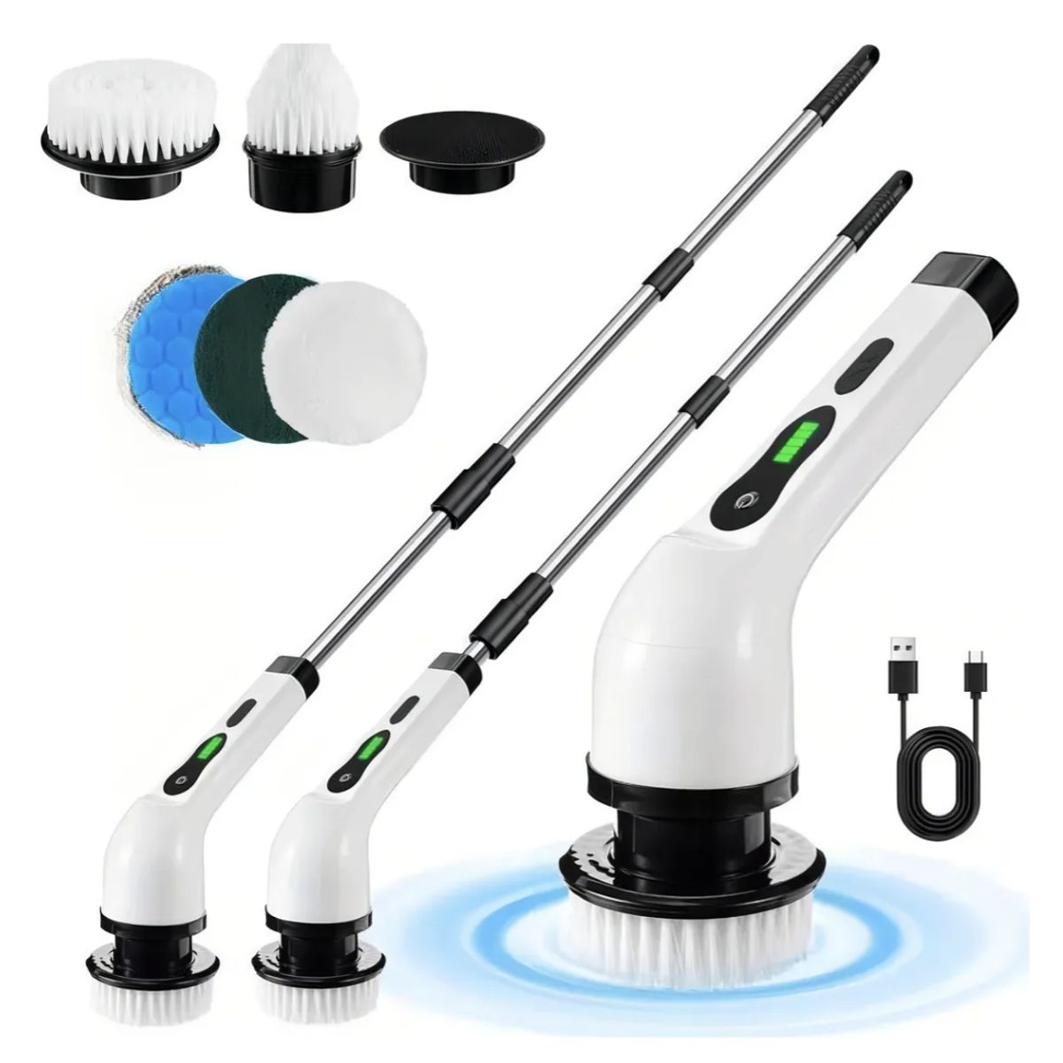 Cepillo Limpieza Eléctrico Inalámbrico Para Hogar 7 En 1 Blanco, marca GENERICO - Foto Principal