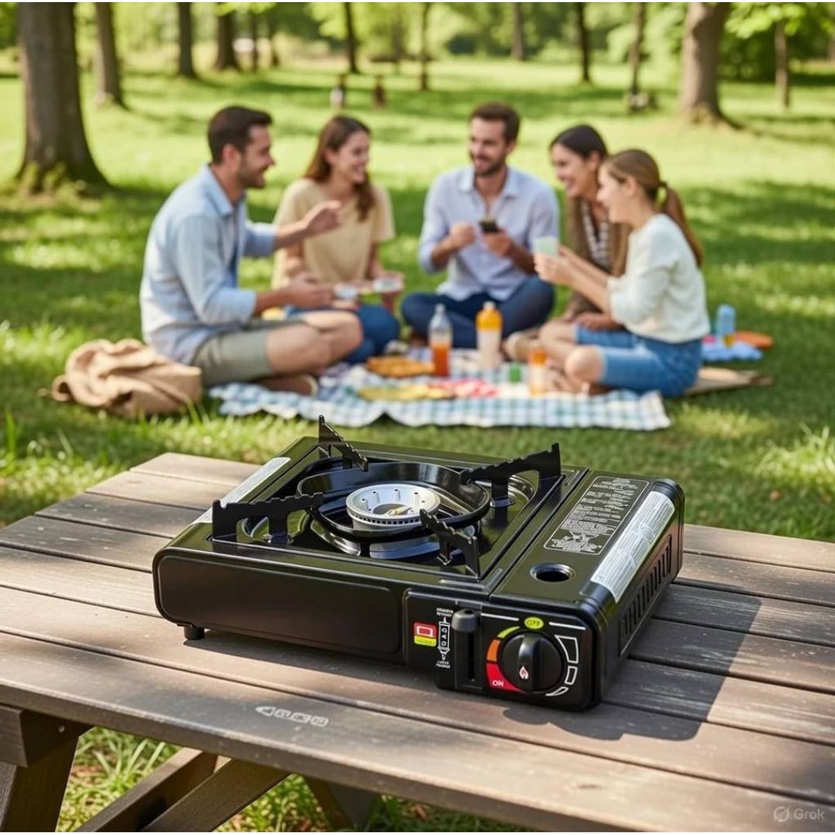 MOVI - COCINILLA CAMPING CON MALETA PARA GAS Y GAS BUTANO