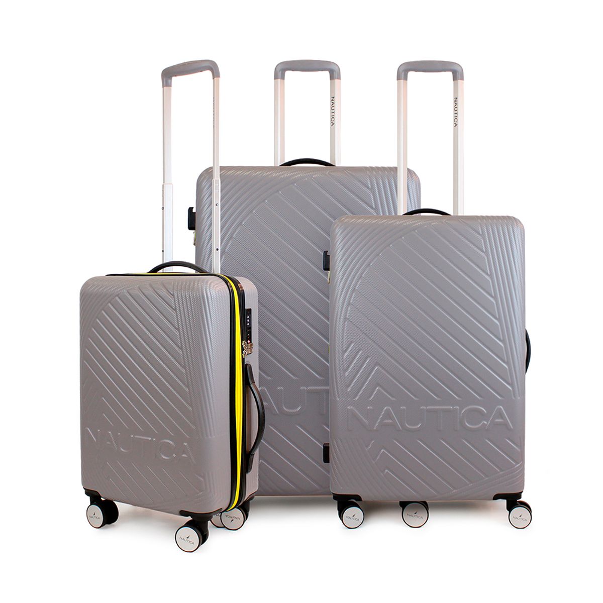 NAUTICA - Set de 3 maletas S+M+Nautica Bahamas gris