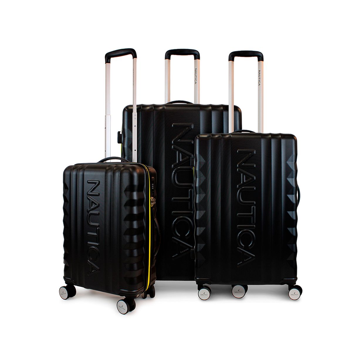 NAUTICA - Set de 3 maletas S+M+Nautica Polonia negra