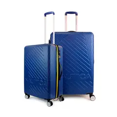 NAUTICA - Pack 2 maletas M+L Bahamas 20kg y 23kg azul