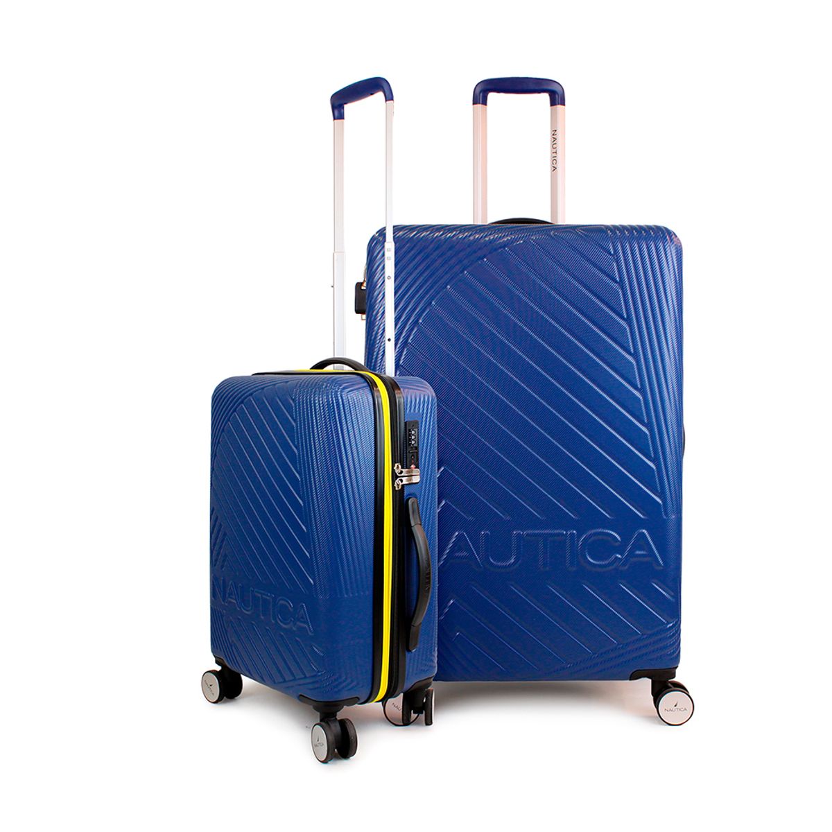 NAUTICA - Pack 2 maletas Nautica S+L Bahamas 10kg y 23kg azul