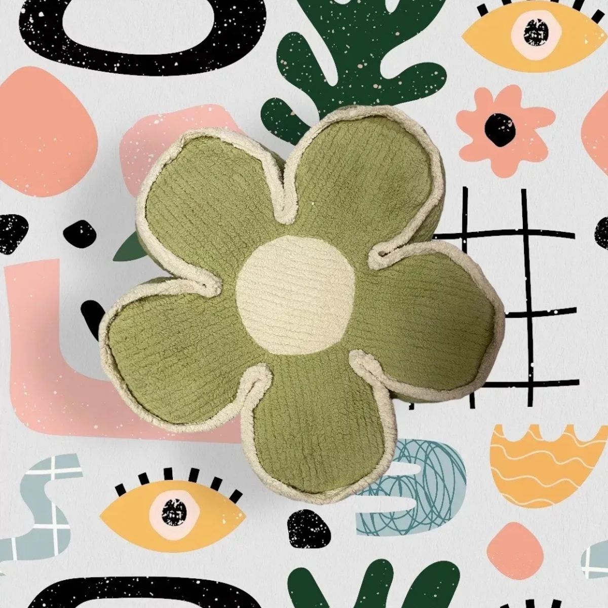 OKAY - Cojines Para Decoración Living Comedor Diseño Flor