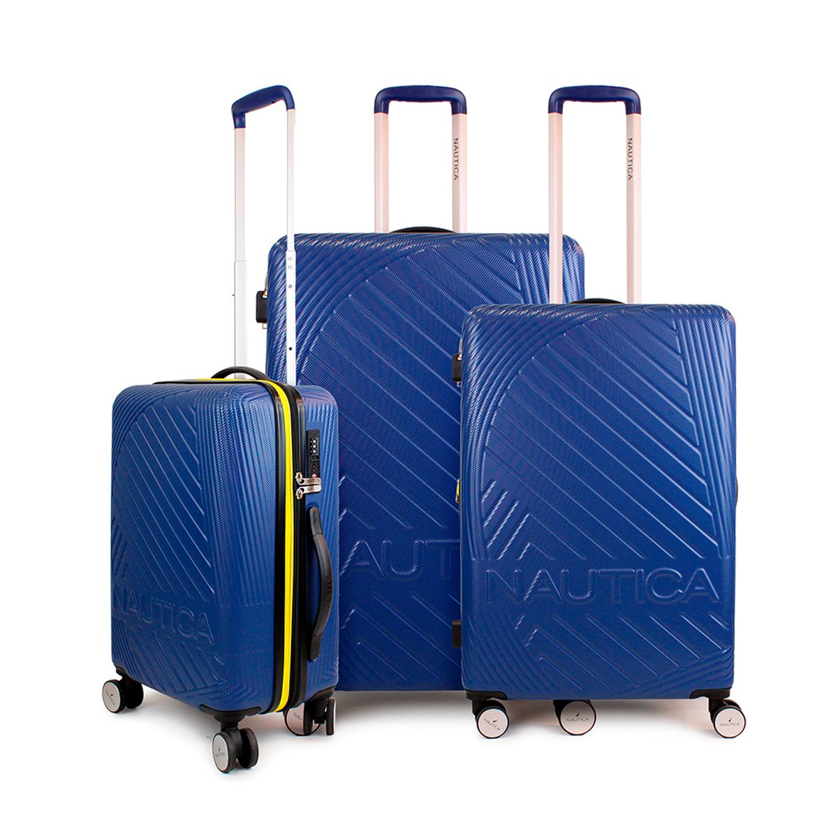 NAUTICA - Set de 3 maletas S+M+Nautica Bahamas azul