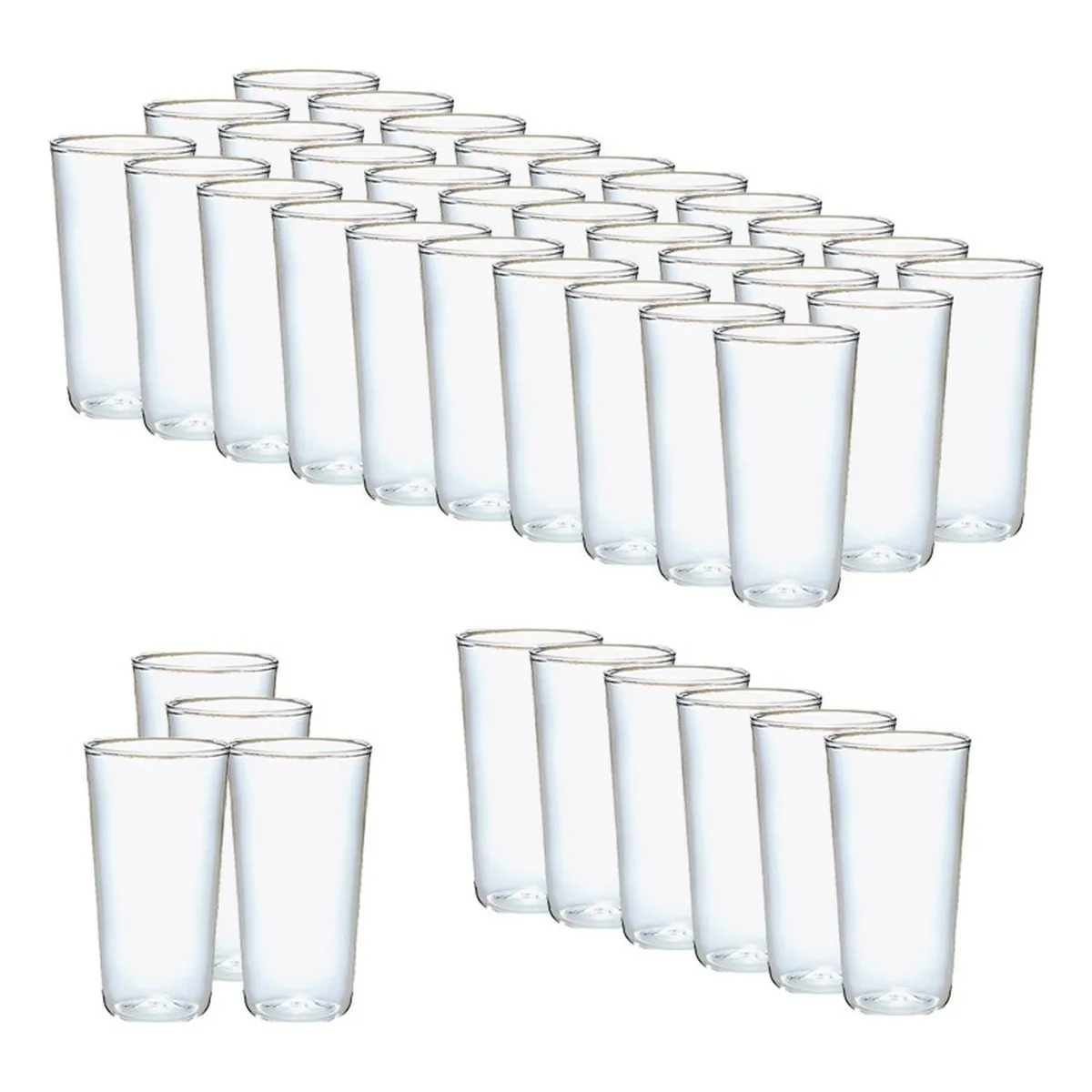 PASTELERIUSCL - 40 Set Vasos Desechables Vasos Reutilizables Vasos Cerveceros Vaso Plastico Vasos Acrilicos 300ml