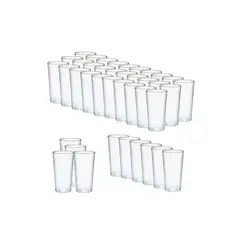 PASTELERIUS - 40 Set Vasos Desechables Vasos Reutilizables Vasos Cerveceros Vaso Plastico Vasos Acrilicos 300ml