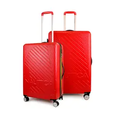 NAUTICA - Pack 2 maletas M+L Bahamas 20kg y 23kg roja