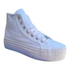 HERIEL - Zapatilla De Lona Plataforma Alta