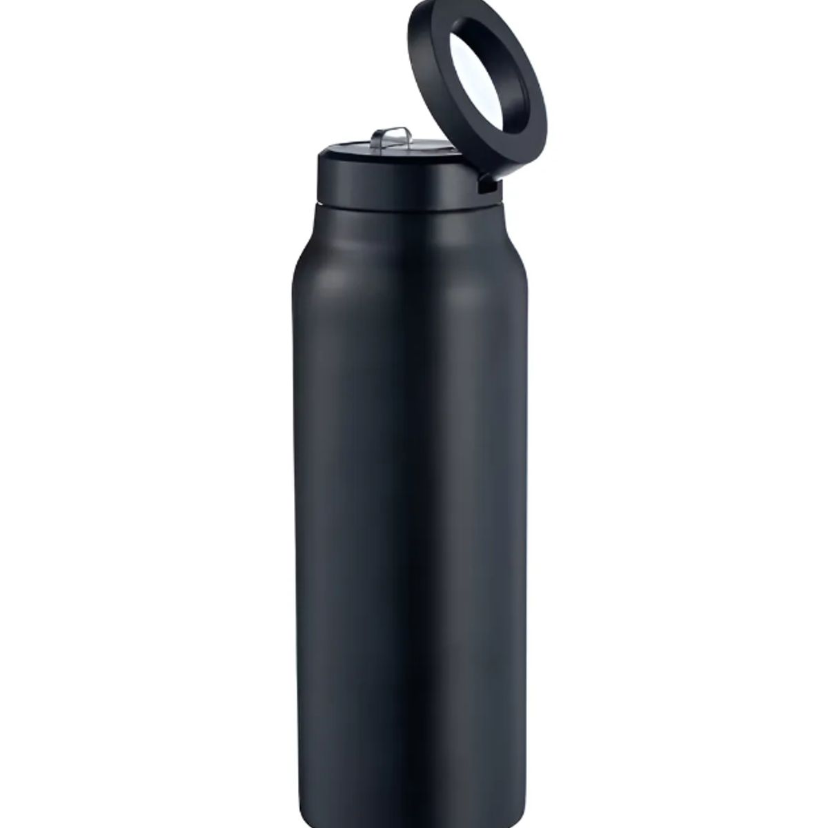 GENERICO - Botella Deportiva 710ml Acero Inoxidable Soporte Magnético Negro