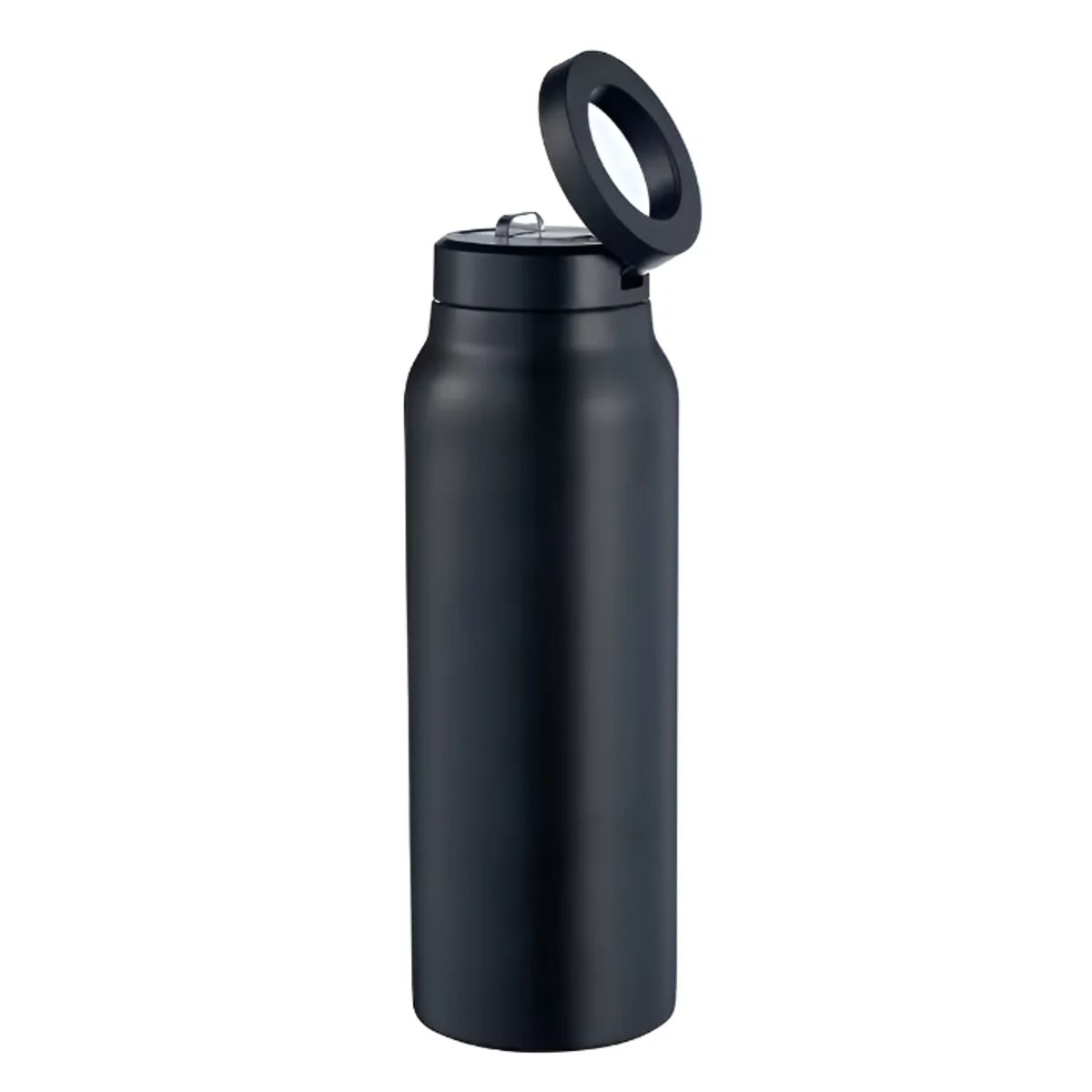 GENERICO - Botella Deportiva 710ml Acero Inoxidable Soporte Magnético Negro
