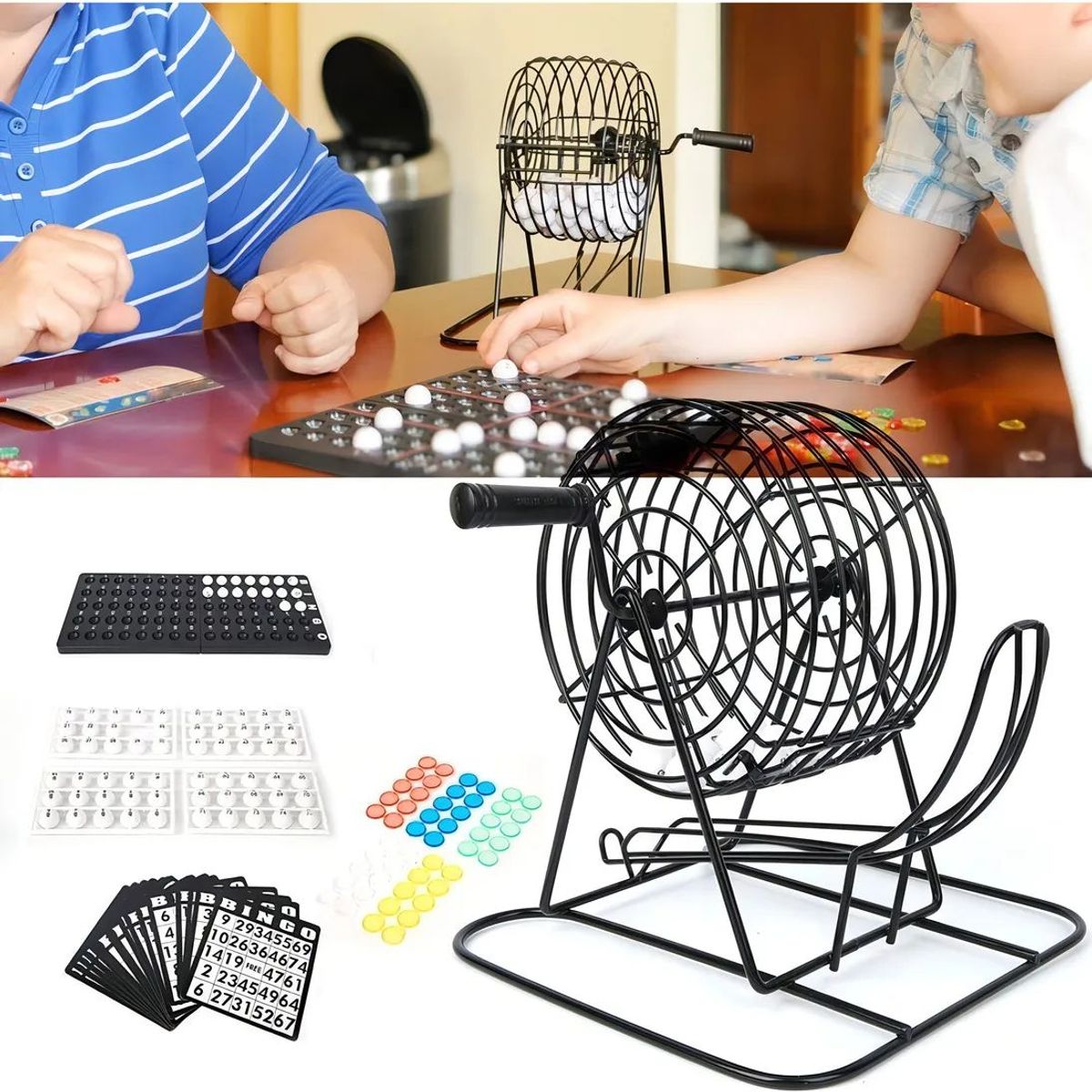 GENERICO - Set Bingo Tómbola Juego De Mesa Familiar + Cartones