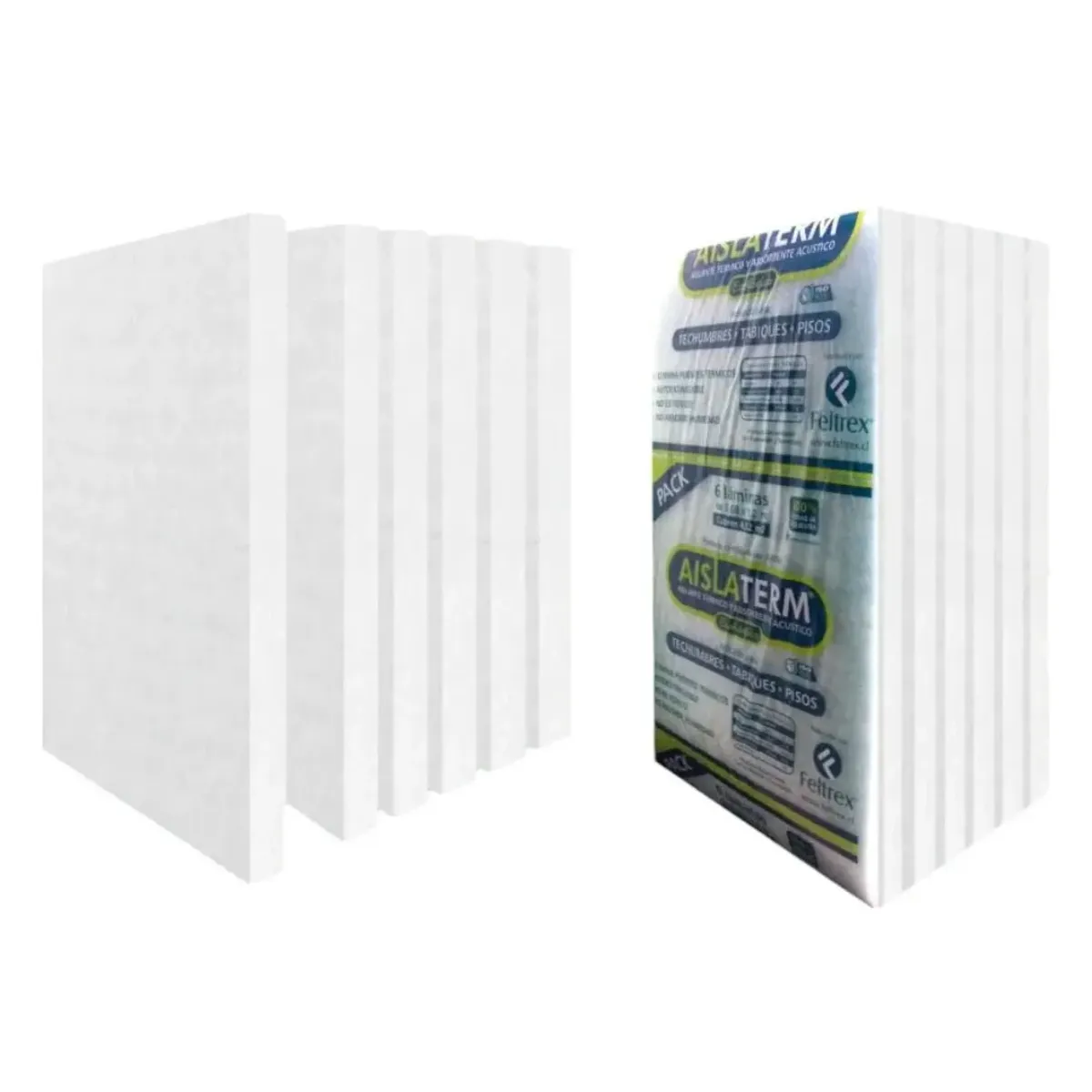 Aislante térmico 1.20x0.60 láminas 6 unidades Feltrex, marca FELTREX - Foto Principal