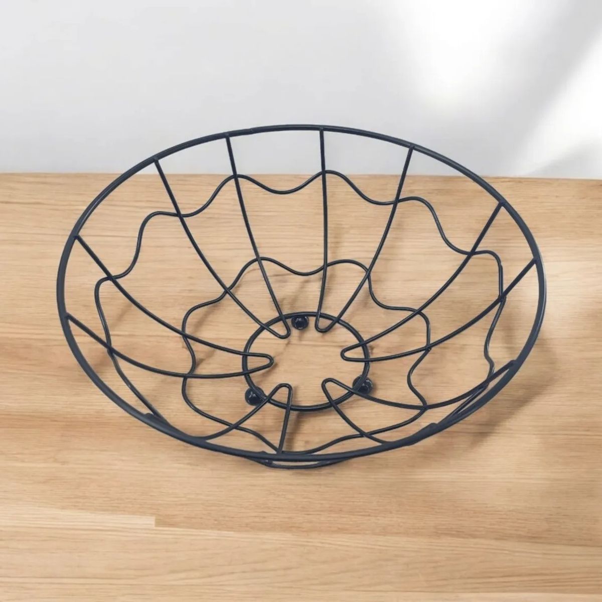 GENERICO - Canasta Frutera De Mesa Forma Redonda- Diseño Moderno Y Elegante En Metal
