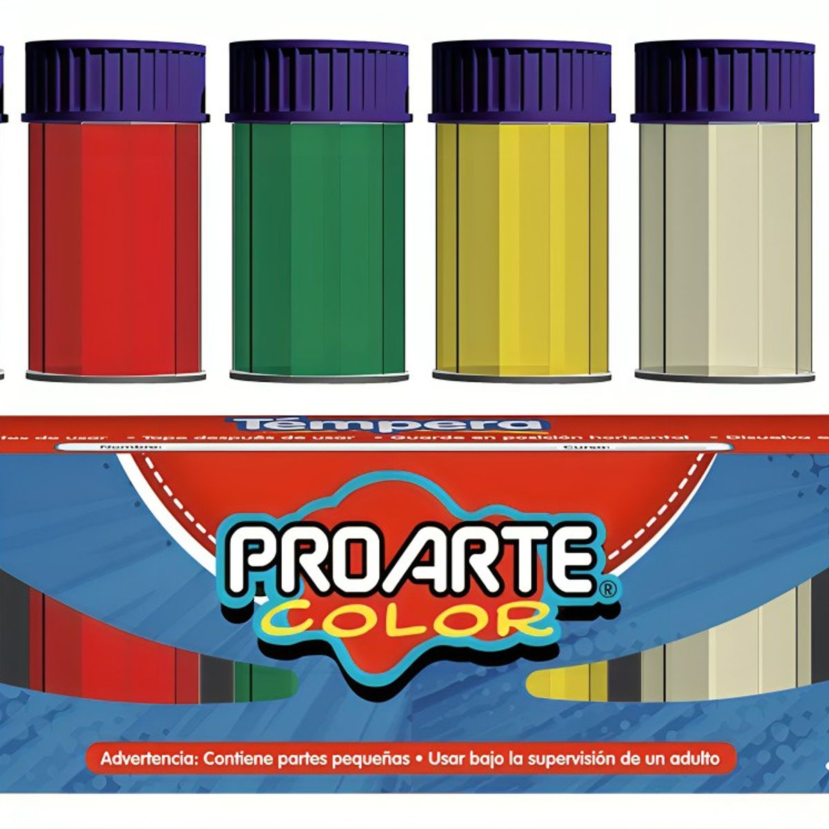 PROARTE - Pack 4 Temperas 6 Colores 15 cc  Proarte