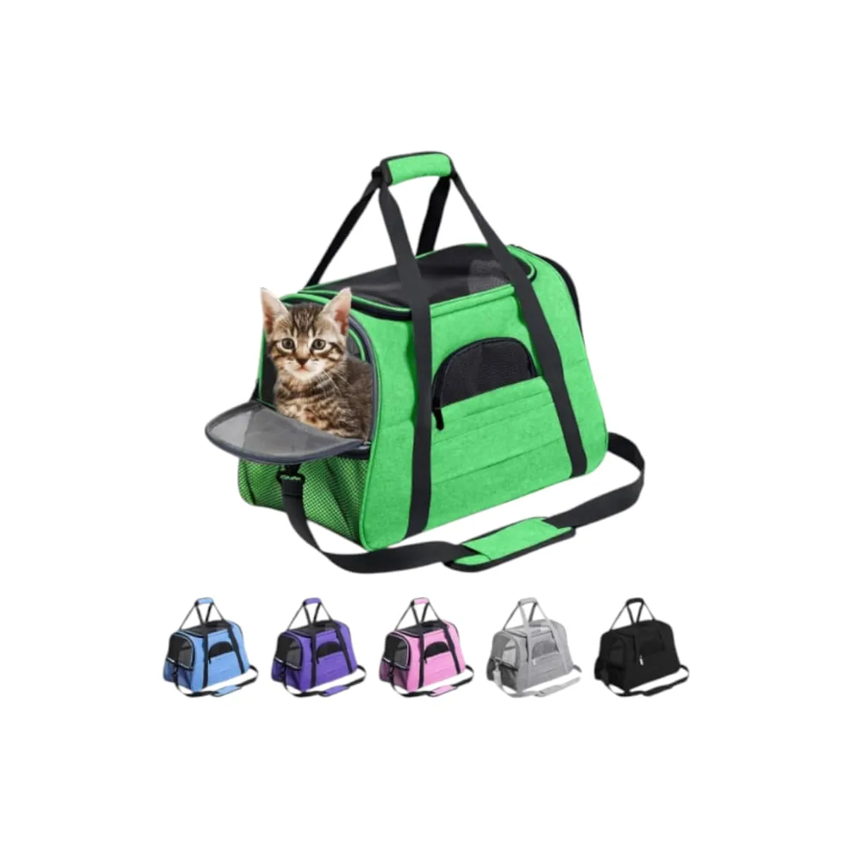 GENERICO - Bolso Transportador Mascota Para Perro Gato Respirable Varios