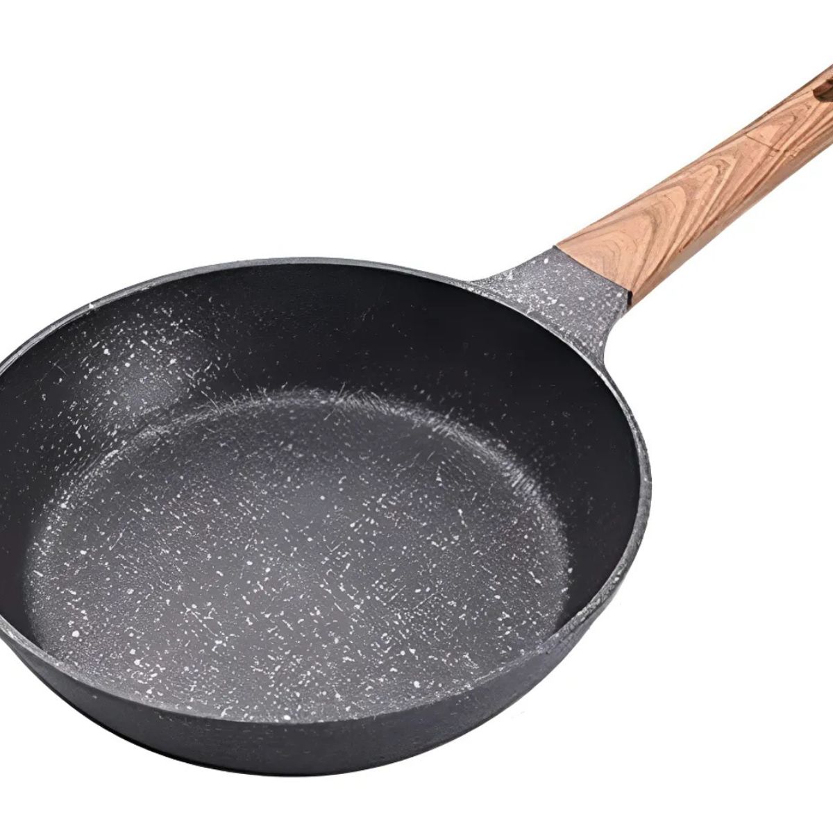 GENERICO - Sartén Antiadherente De Mármol De 26cm Mango Estilo Madera