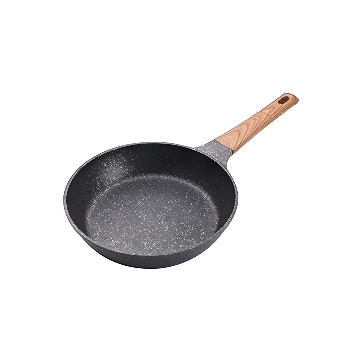 GENERICO - Sartén Antiadherente De Mármol De 26cm Mango Estilo Madera